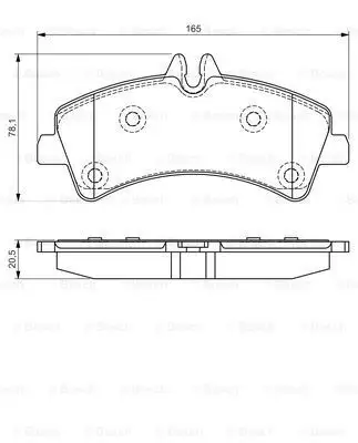 BOSCH 0986495099 Fren Balatası Arka - 2. Görsel