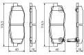 BOSCH 0986495135 Arka Fren Balatası