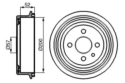 BOSCH 0986477018 Arka Kampana - 1. Görsel