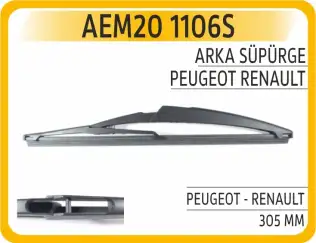 Silecek Süpürgesi Arka  305 mm - 12 inç AEM 20 1106S