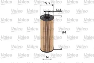 VALEO 586520 Yağ Filtresi
