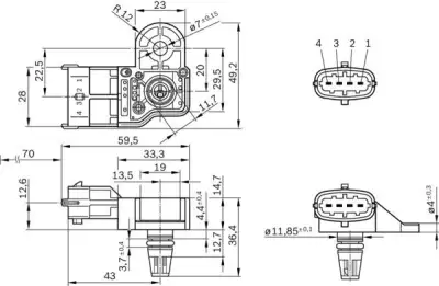 BOSCH 0261230302 Basınç Sensörü - 7. Görsel