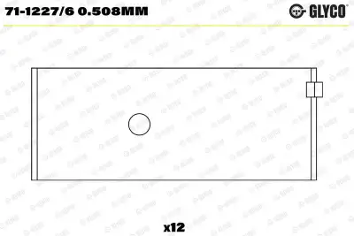 Biyel Yatak Çanağı GLYCO 71-1227/6 0.508mm - 1. Görsel