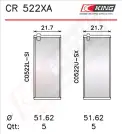 Biyel Yatak Çanağı KING CR 522XA0.5