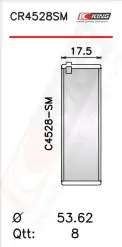 Biyel Yatak Çanağı KING CR4528SM0.5