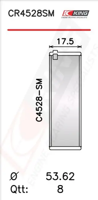 Biyel Yatak Çanağı KING CR4528SM0.5