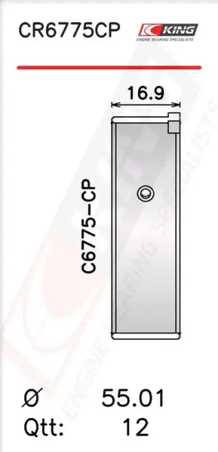 Biyel Yatak Çanağı KING CR6775CP0.25
