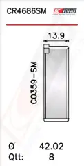 Biyel Yatak Çanağı KING CR4686SM
