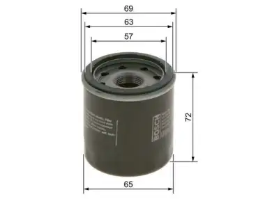 BOSCH 09864B7061 Yağ Filtresi - 5. Görsel