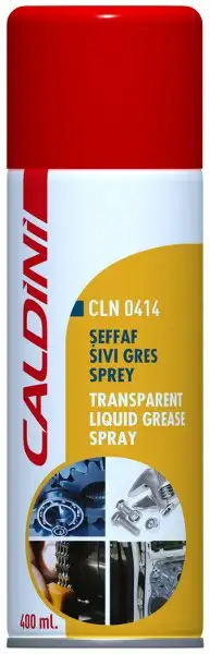 Caldini 400 Ml Şeffaf Sivi Gres Sprey - 1. Görsel