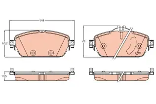 TRW GDB2070 Ön Balata