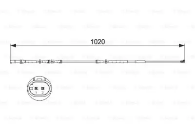 BOSCH 1987473510 Balata İkaz Kablosu - 2. Görsel
