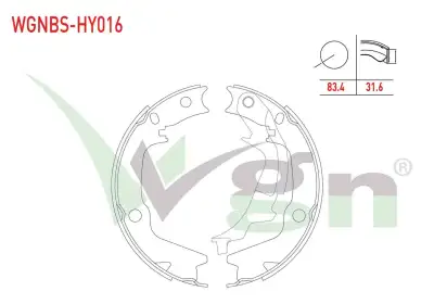 El Fren Balatası  WGN WGNBS-HY016 - 1. Görsel