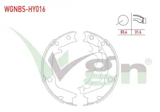 El Fren Balatası  WGN WGNBS-HY016