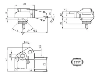 BOSCH 0261230110 Basınç Sensörü - 7. Görsel