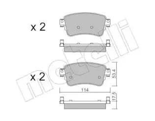 Fren Disk Balata Arka TWINS 16497
