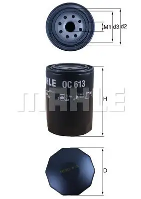 MAHLE OC613 Yağ Filtresi