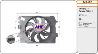 Fan, Motor Soğutması AHE 323.057