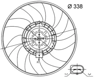 Fan, Motor Soğutması Behr MAHLE CFF 33 000S