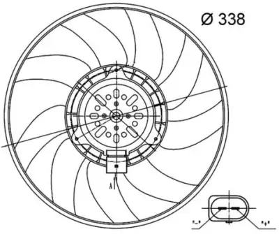 Fan, Motor Soğutması Behr MAHLE CFF 33 000S - 1. Görsel