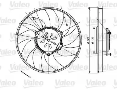 VALEO 696082 Fan Motoru - 1. Görsel