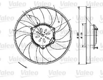 VALEO 696082 Fan Motoru - 2. Görsel