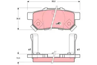 Arka Balata Civic V 1.6 Ie Vtec-1.6 Vti Jazz II 1.2 802 1.4 Abs Li