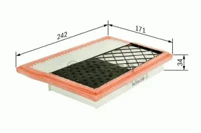 BOSCH F026400466 Hava Filtresi - 6. Görsel