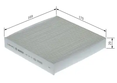 Filtre, Kabin Havası BOSCH 1 987 435 161 - 5. Görsel