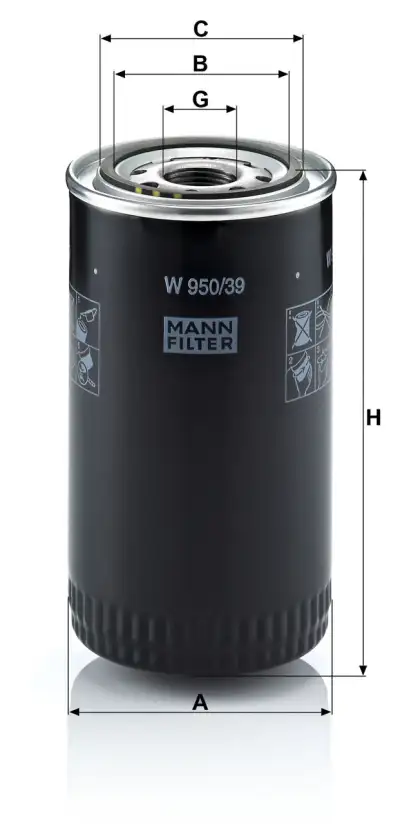 FILTRON OP 626/6 Yağ Filtresi - 4. Görsel