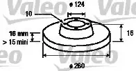 VALEO 187152 Fren Diski Arka