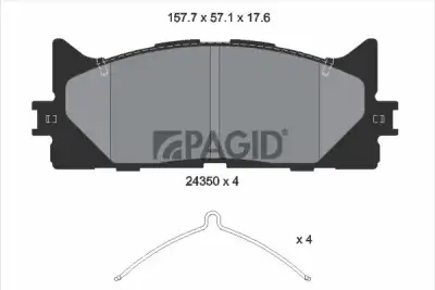 Fren Balata Seti, Diskli Fren PAGID T1605N - 1. Görsel