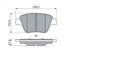 BOSCH 0986494416 Fren Balatası Arka - 7. Görsel