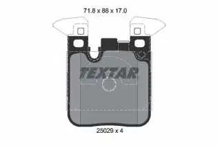 TEXTAR 2502902 Fren Balatası Arka