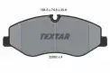 TEXTAR 2206201 Fren Balatası Ön