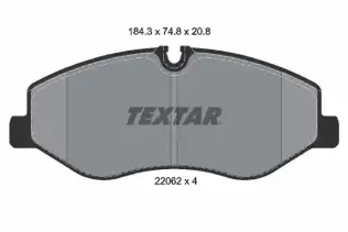 TEXTAR 2206201 Fren Balatası Ön