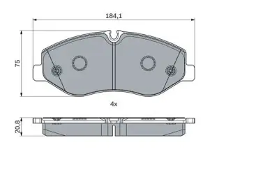 BOSCH 0986494914 Fren Balatası Ön - 7. Görsel