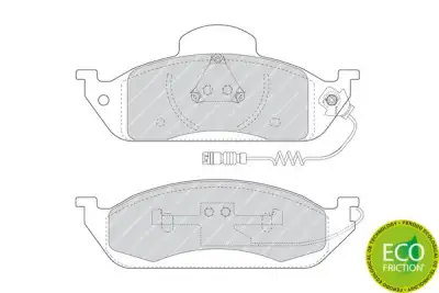 FERODO FDB1400 Fren Balatası Ön - 2. Görsel