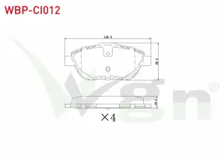 Fren Disk Balata Ön WGN WBP-CI012