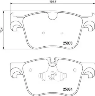 Fren Disk Balata Ön BREMBO P 61 123