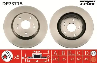 Fren Disk Ayna Ön Sağ ve Sol SWAPP 43259 - 1. Görsel