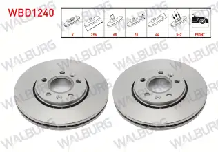 Fren Disk Ayna Ön Sağ ve Sol WALBURG WBD1240