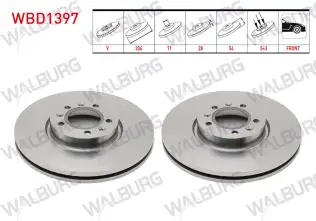 Fren Disk Ayna Ön Sağ ve Sol WALBURG WBD1397