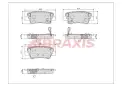 Fren Disk Balata Arka BRAXIS AA0751
