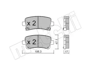 Fren Disk Balata Arka GVA 7090525