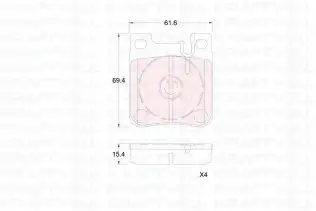 Fren Disk Balata Arka KRAFTVOLL 07010427