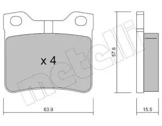 Fren Disk Balata Arka MAHER 31048B