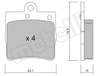 Fren Disk Balata Arka OTOZONE FPA6012