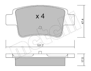 Fren Disk Balata Arka PSA ORJINAL 93169177