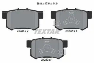 Fren Disk Balata Arka TEXTAR 2423101